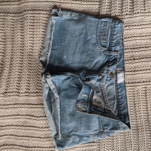 American Apparel Light-Wash Denim Boyfriend Shorts